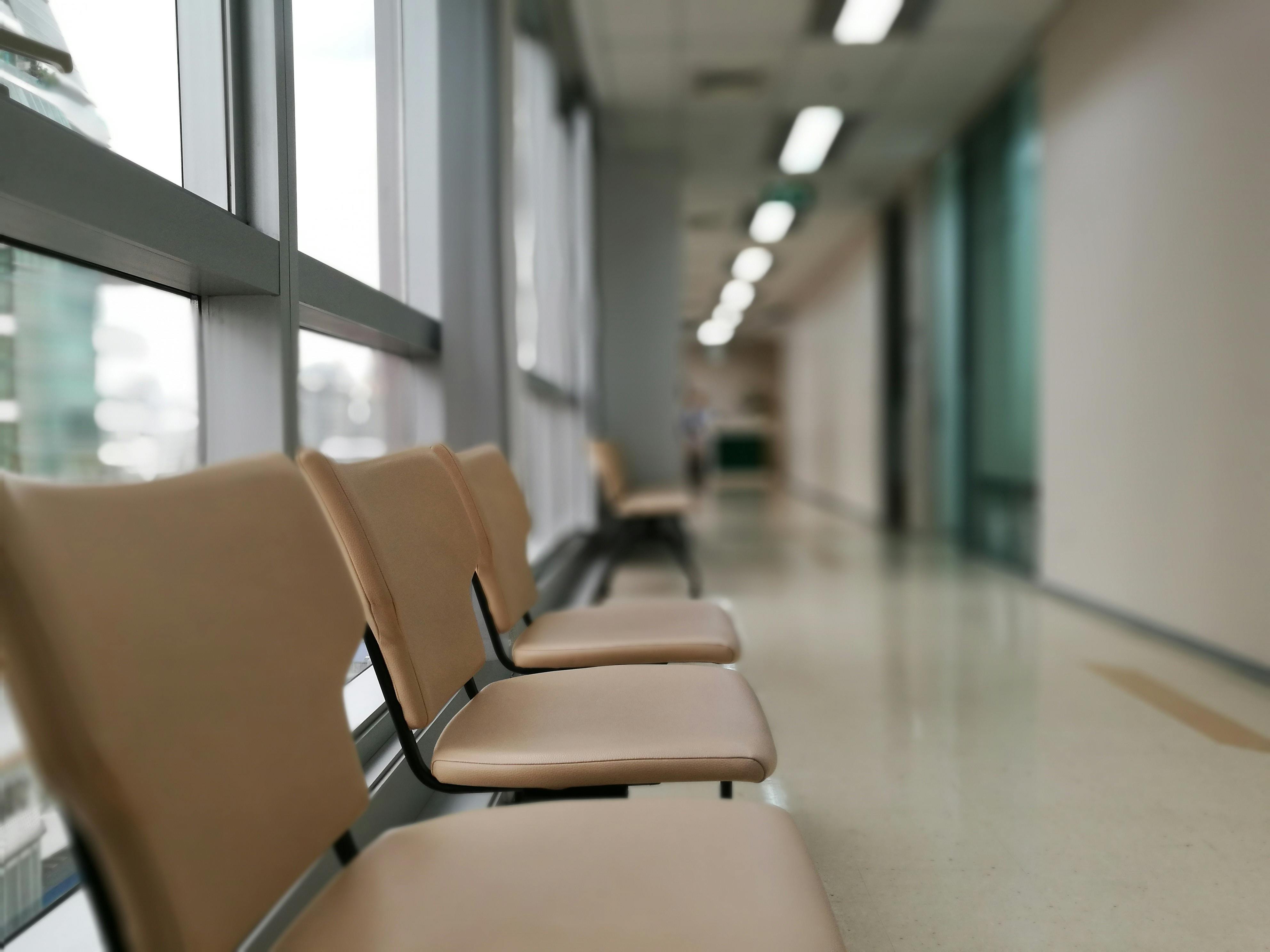 An empty clinic waiting area