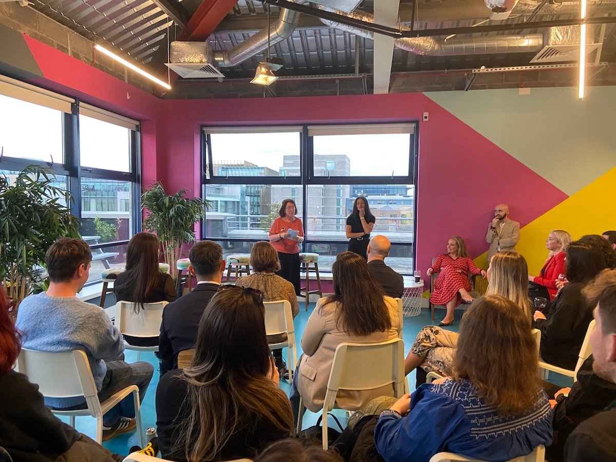 Nicola Cantwell speaks at Certified Proud Awards